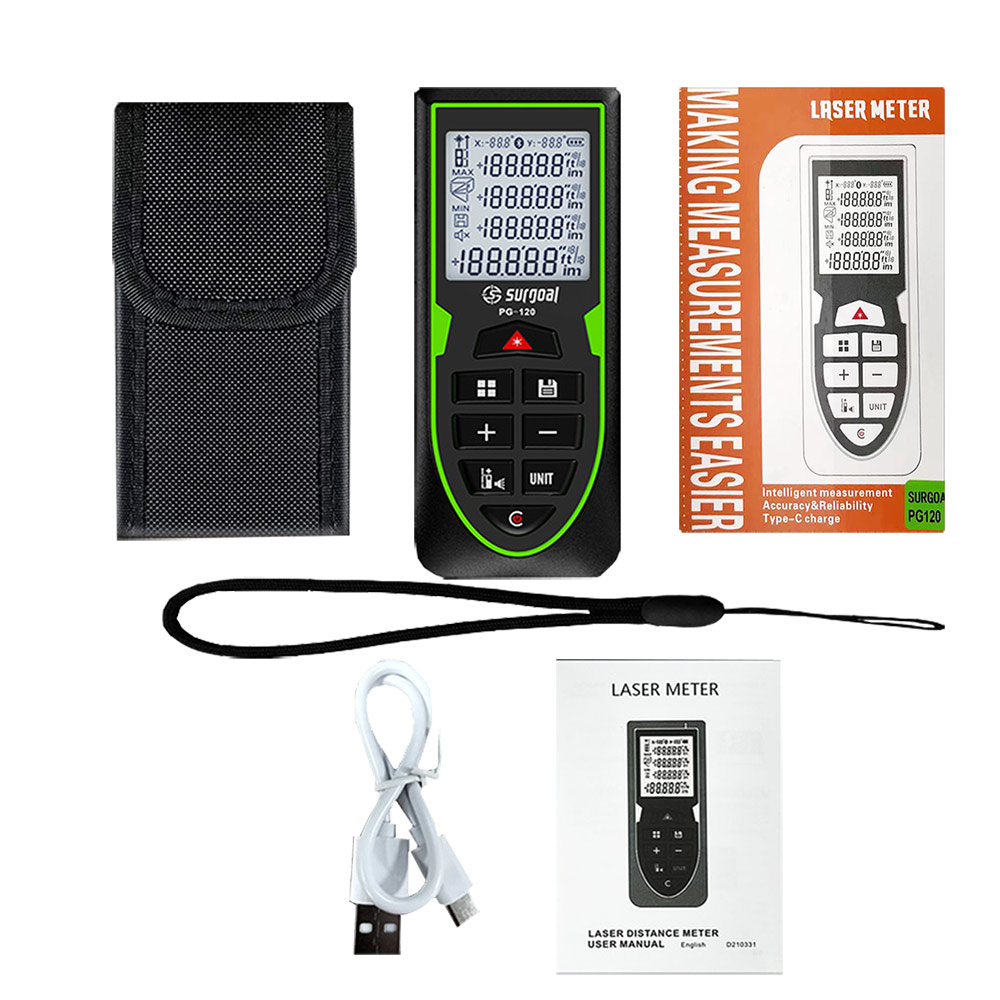 Green Laser Distance Meter 120 - Industrial Laser Tape Measure recension och pris