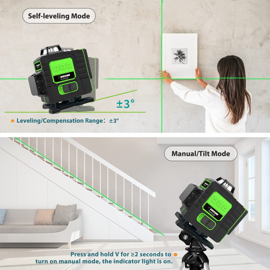 FEIDSIDE 16/12 Lines 4D/3D Las - Industrial Laser Level recension och pris