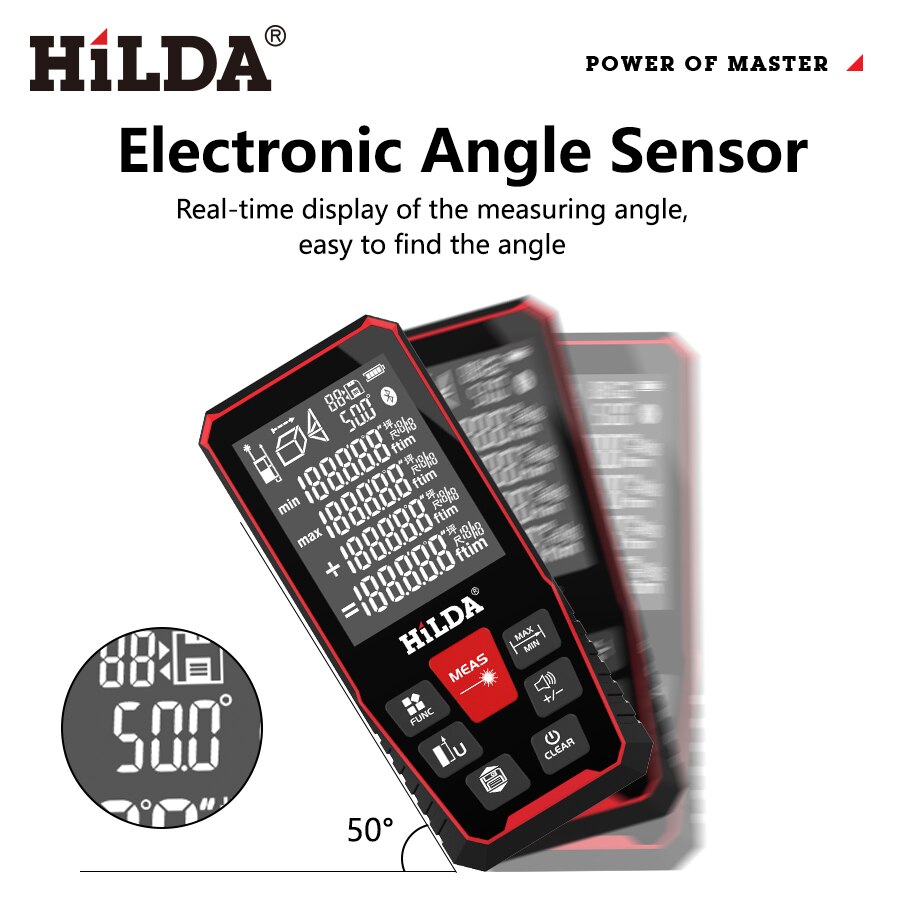 HILDA Laser Distance 50M/100M/ - Industrial Laser Tape Measure recension och pris
