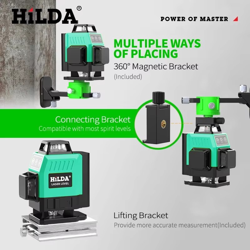 HILDA 12/16 Lines Green Laser  - Industrial Laser Level recension och pris
