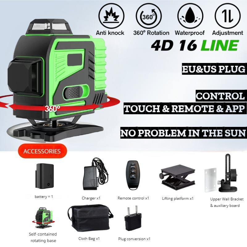 Tripod/Nivel A Laser 16 Lines  - Industrial Laser Level recension och pris
